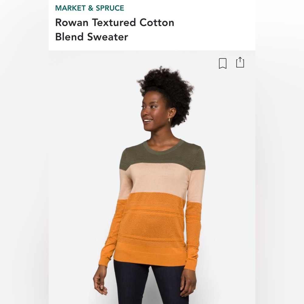 Stitch Fix Market & Spruce RowanTextures Cotton Blend Sweater - Medium